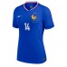 Echipament fotbal Franţa Adrien Rabiot #14 Tricou Acasa European 2024 pentru femei maneca scurta